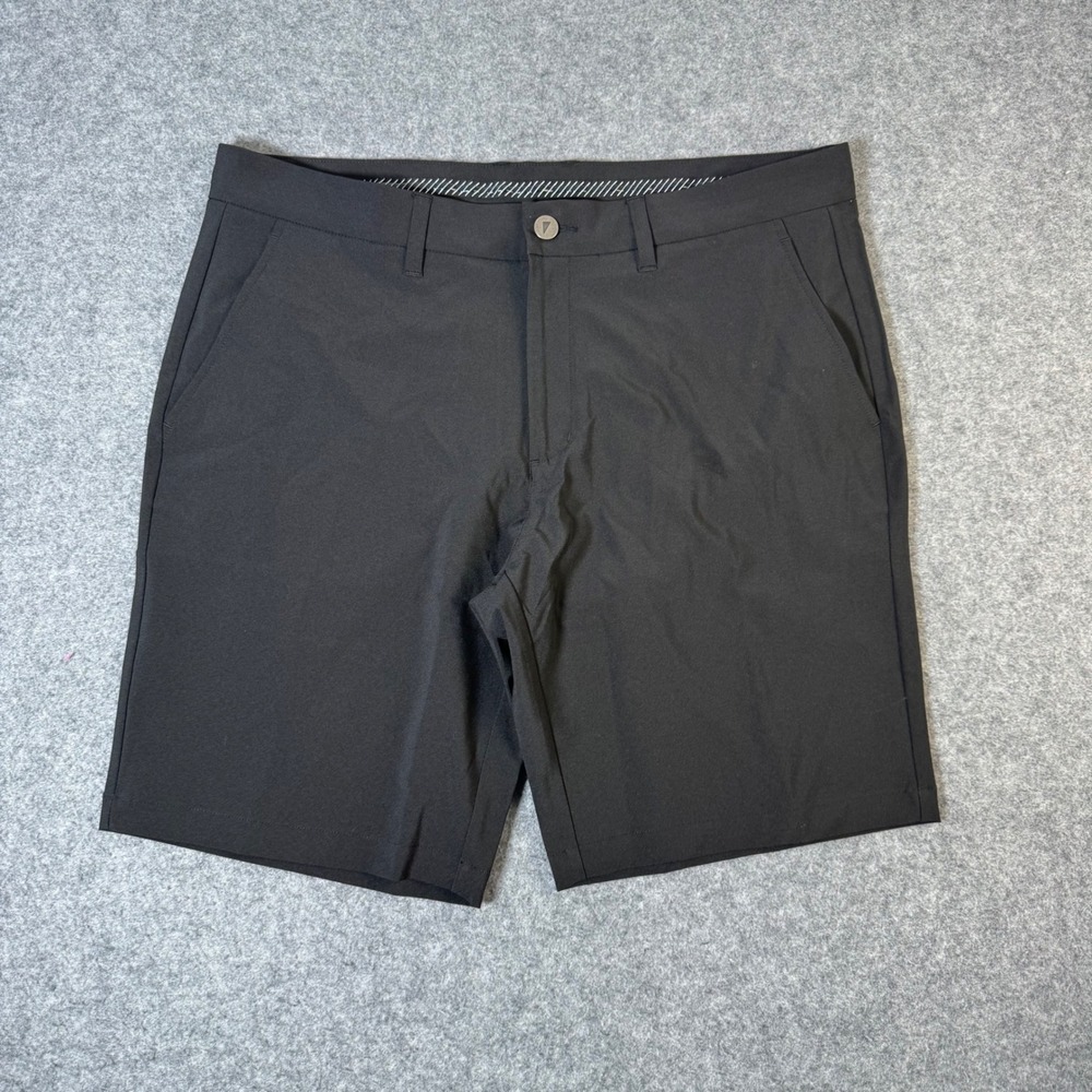 Primo Golf Mens Black 9 Inch Inseam Performance Stretch Shorts Size 36